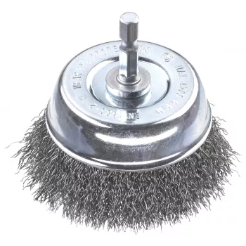 Hrncový kartáč kwb - zkroucený uzel - 0,3 mm - 6 mm - 7,5 cm - kov - kámen - kov (606330)