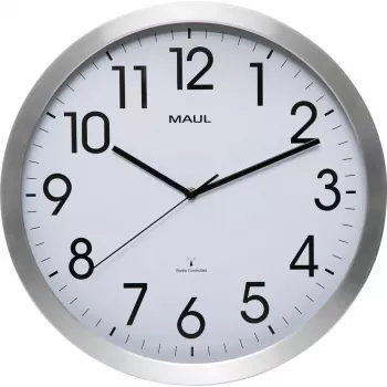 Nástěnné rádiové hodiny MAUL MAULmove 400 mm, bílé 9063108