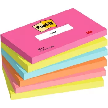 3M Post-it Notes 655-6-POP, 127 x 76 mm, Powerpink, 100 listů, opakovaně lepící