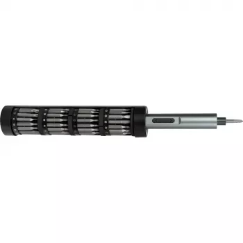 Sada akumulátorových přesných momentových šroubováků JOY-IT S2-SET-Drehmoment s LED pracovním světlem, 24 bitů z oceli S2, magnetická úložná krabice