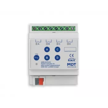 Spínací aktor MDT AMS-0416.03 KNX 4kanálový, 16 A, 4 TE DIN lišta