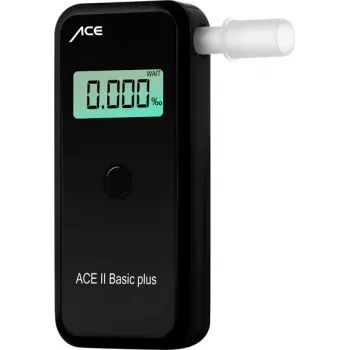ACE OF SWEDEN ACE Alcohol Tester II Breathalyzer with Electrochemical Sensor, 4‰ BAC, LCD Display