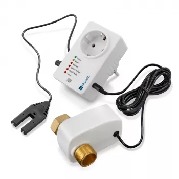 H-Tronic 1114725 Mains-Powered Water Detector with External Sensor