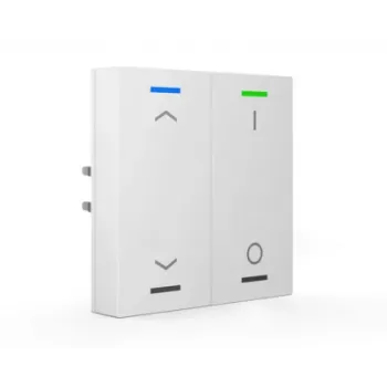 KNX dotykový senzor MDT BE-TAL63T2.C1, 2násobný, RGBW, Studio White lesklá