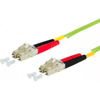 Patch kabel METZ CONNECT OpDAT LC-Duplex/LC-Duplex OM5 3m limetkově zelený 151R1JOJO30E