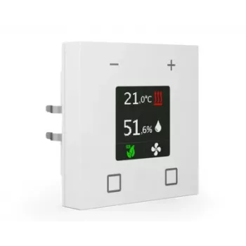 KNX prostorový termostat MDT SCN-RTR63S.01 Smart 63, studio bílá lesklá