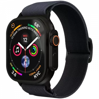 VONMÄHLEN Classic Nylon Loop for Apple Watch 40/41/42 mm, One Size, Navy Black