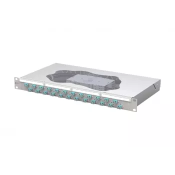 Splice patch panel METZ CONNECT 24xLC-Duplex OM3 1U 19 inch 1504557724-E