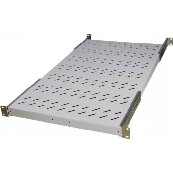 Pevná police do racku / odkládací plocha IT-BUDGET 19 inch, nosnost 150 kg, hloubka 750 mm, světle šedá 90ITB19FBX750G