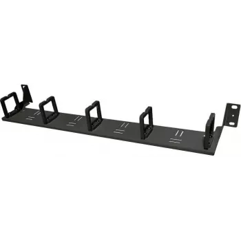 Panel pro správu kabelů IT-BUDGET 19 inch 1U s 5 předními držáky kabelů - černý 90ITBKMAKB1HES