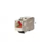 METZ CONNECT C6Amodul K 180° 25G Keystone Jack, stíněný, Cat.6A, 25 Gigabit Ethernet, bez nástrojů IDC, zinkový tlakový odlitek, GHMT certifikováno 130B21-25-E