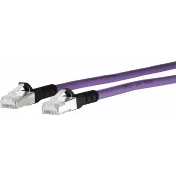 Síťový kabel METZ CONNECT 1308451009-E Cat6a S/FTP 1 m fialový