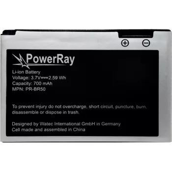 PowerRay PR-616-0728 Replacement Battery for iPhone 5S, 1560 mAh, Li-Po, Bulk