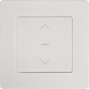 PowerRay PR-SCS-01 WiFi Touch Smart Roller Shutter Switch, Glass Frame White