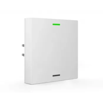KNX skleněné tlačítko MDT BE-TAL63T1.01 1násobné s RGB-W stavovou LED, teplotními a světelnými senzory, studio bílé lesklé neutrální