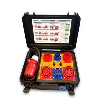 HT Instruments HT-MK4 3-Phase 32A Measuring Adapter Kit in Carrying Case 2009870