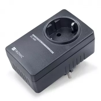 H-Tronic 1114730 Inrush Current Limiter SCL 3680 IP20, 16 A, 3680 W, Schuko Plug-In, Black