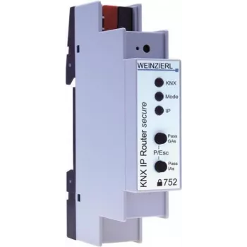 KNX IP router Weinzierl 752 secure, KNX IP router/IP rozhraní, 1 TE, 18 mm, 5249