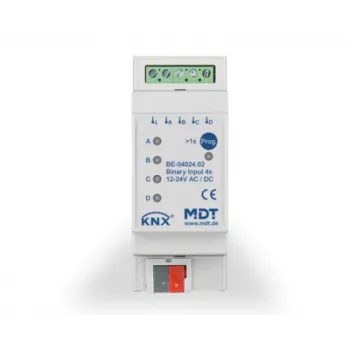 Binární vstup MDT BE-04024.02 4násobný 2TE REG 24V AC/DC