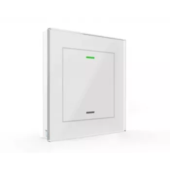 KNX skleněné tlačítko MDT BE-GTL1TW.01 Glastaster II Light 1násobné RGBW, bílé