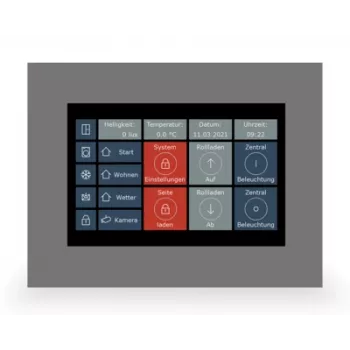 MDT VC-0701.04 dotykový panel VisuControl 7 inch KNX pokojový ovladač, černý