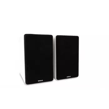 AUDIOBLOCK S-250 WS 2-Way Passive Bookshelf Speakers, Pair, White, 50 W RMS, 4 Ohm, Bass Reflex AB2701-004