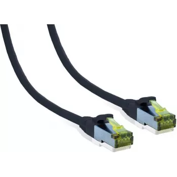 Patch kabel IT-BUDGET plná měď Premium Cat.6A s Cat.7 kabelem 600 MHz bez halogenů PoE+ 10GBit černý 5 m 90ITB6A7PK5S