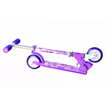 MUUWMI KiddyScooter Racing 3-Rad dětská koloběžka, růžová