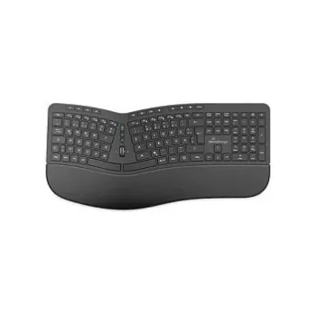 Ergonomická bezdrátová multimediální klávesnice MediaRange QWERTZ černá MROS279