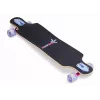 MUUWMI AU 560 Longboard Compact Cruiser Skateboard, ABEC 7 Bearings, LED Light-Up Wheels, 7-Ply Canadian Maple