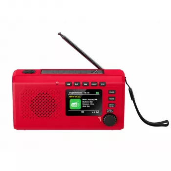 Přenosné rádio Reflexion TRA2757DAB+ červené, DAB+ & FM, s Bluetooth, USB, AUX, budíkem