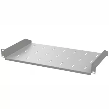 19 inch police do racku IT-BUDGET hloubka 200 mm 1U 25 kg světle šedá 90ITB19FB200G
