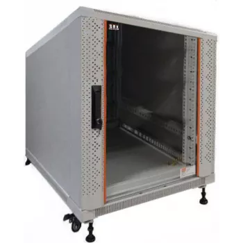 19 inch síťový rozvaděč SRK IT-BUDGET 12U 600x800 mm světle šedý předmontovaný
