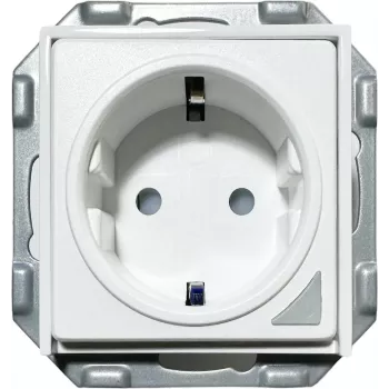 WiFi chytrá zásuvka PowerRay PR-SSO-01, bezrámová bílá, 16A, ovládání aplikací & hlasem, typ F