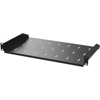 Pevná racková police IT-BUDGET 19 inch, 1U, hloubka 200 mm, 25 kg, černá 90ITB19FB200S
