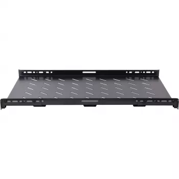Pevná police do racku 1U 19 inch Rockstable RS19-SFH79, ocel SPCC, černá, nosnost 60 kg