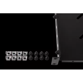 Pevná police do racku 1U 19 inch Rockstable RS19-SFH79, ocel SPCC, černá, nosnost 60 kg