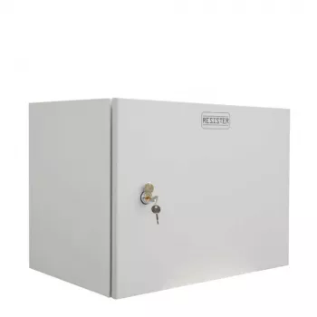 Nástěnný rozvaděč IT-BUDGET 19 inch Easy, 9U, 600x400 mm, ocelové plné dveře, světle šedý 90RR19CWV964MG