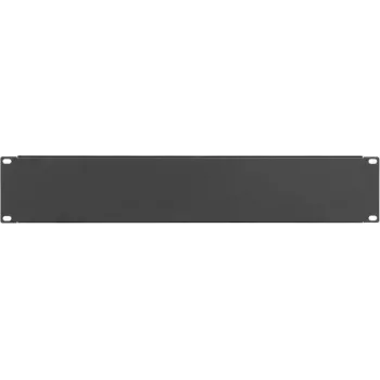 Zaslepovací panel / záslepka racku IT-BUDGET 19 inch - 2U - stabilní kovové provedení - černá (90ITBBP2HES)