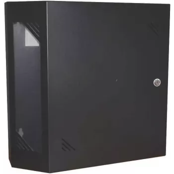 IT-BUDGET 19 inch nástěnný rozvaděč – úsporná vertikální 19 inch montáž – 3U+2U – černý (90ITBV19WS3S)