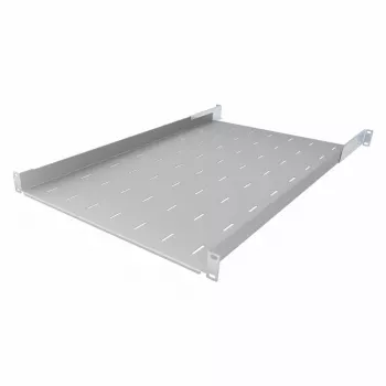 Pevná policová deska do racku 19 inch IT-BUDGET, světle šedá, hloubka 750 mm, 40 kg, 90ITB19FB750G