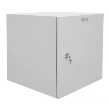 Nástěnný rozvaděč 19 inch IT-BUDGET Easy, ocelové dveře, 15U, 600x600 mm, světle šedá, 90RR19CWV1566MG
