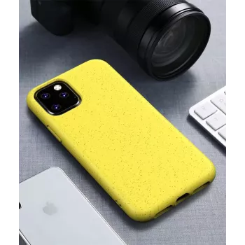 Biologicky rozložitelné pevné pouzdro CYOO BioCase pro iPhone 11, žluté, CY121585