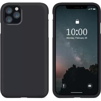 Pevné pouzdro z tekutého silikonu CYOO Premium pro Apple iPhone 12 mini 5,4 inch, černé, CY121872