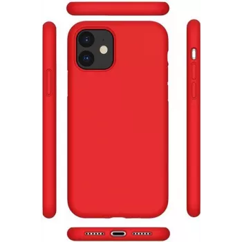 Pouzdro z tekutého silikonu CYOO Premium pro iPhone 12 Pro Max 6,7 inch, červené (CY121880)