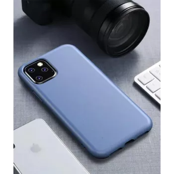 Pevné pouzdro CYOO BioCase iPhone 11 Pro Max, modré, biologicky rozložitelné, CY121590