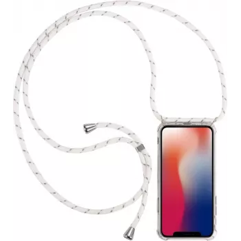 CYOO pouzdro na krk s lanyardem pro iPhone 12 mini (5,4 inch) – bílé silikonové CY122105