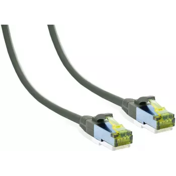 IT-BUDGET Cat.6A S/FTP patch kabel, plná měď, 2 m, šedý, 10Gbit, PoE+, LSZH 90ITB6A7PK2G
