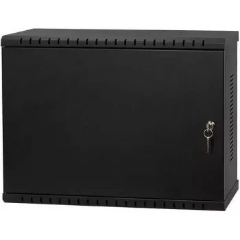 IT-BUDGET 19 inch nástěnný rozvaděč, 3U, vertikální montáž s proměnnou hloubkou, hloubka 180 mm, max. instalační hloubka 300 mm, černý 90ITBWV19VTV3S