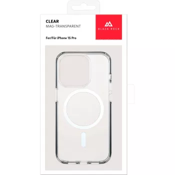 Pouzdro Black Rock Cover Mag Clear pro Apple iPhone 15 Pro, transparentní (00221270)